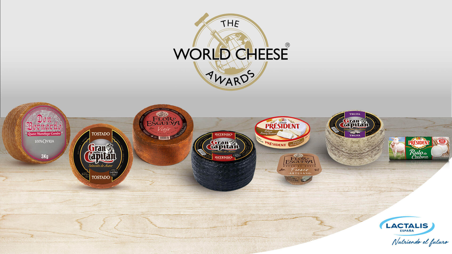 Ocho quesos de Lactalis España premiados en los World Cheese Awards